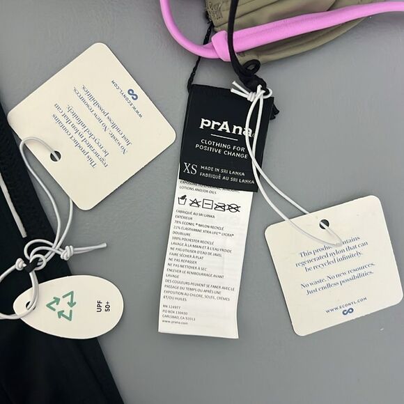 072 PrAna Tulum Top in Black Color Block and Ramba Bottom Black Size XS - Picture 9 of 9